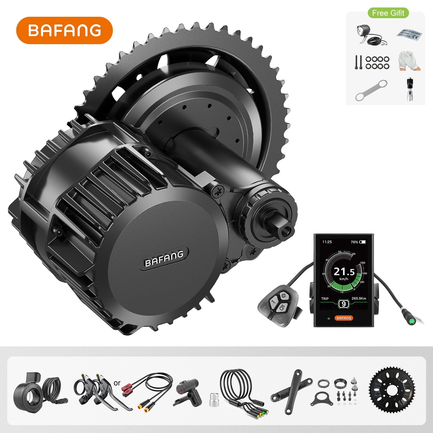 Mid Drive Motor Kit 52V 1000W - Bafang G320 48V 52V 1000W BBSHD