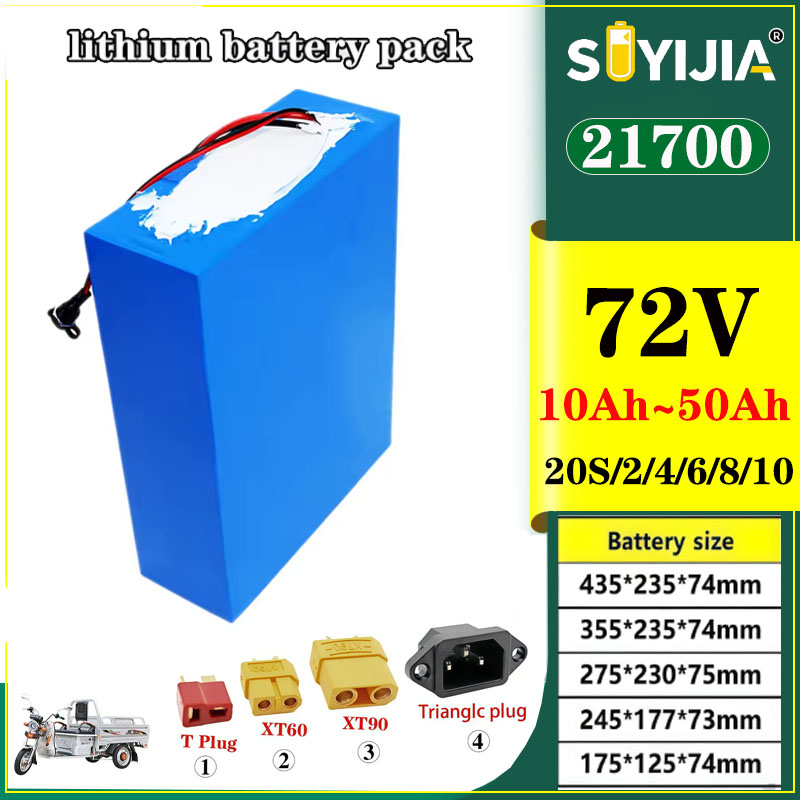Electric Bicycle Battery 72V 30Ah - Batería de Litio 21700 72V 50Ah