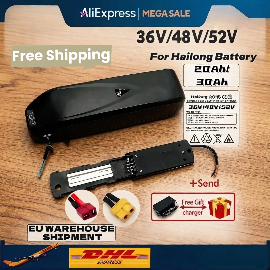 Ebike Battery 48V 20Ah Hailong - Nueva batería Hailong de 36V 48V