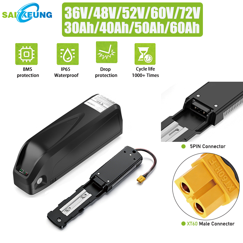 Ebike Battery 48V 20Ah Hailong - Batería Hailong para Bicicleta Eléctrica, 36V,