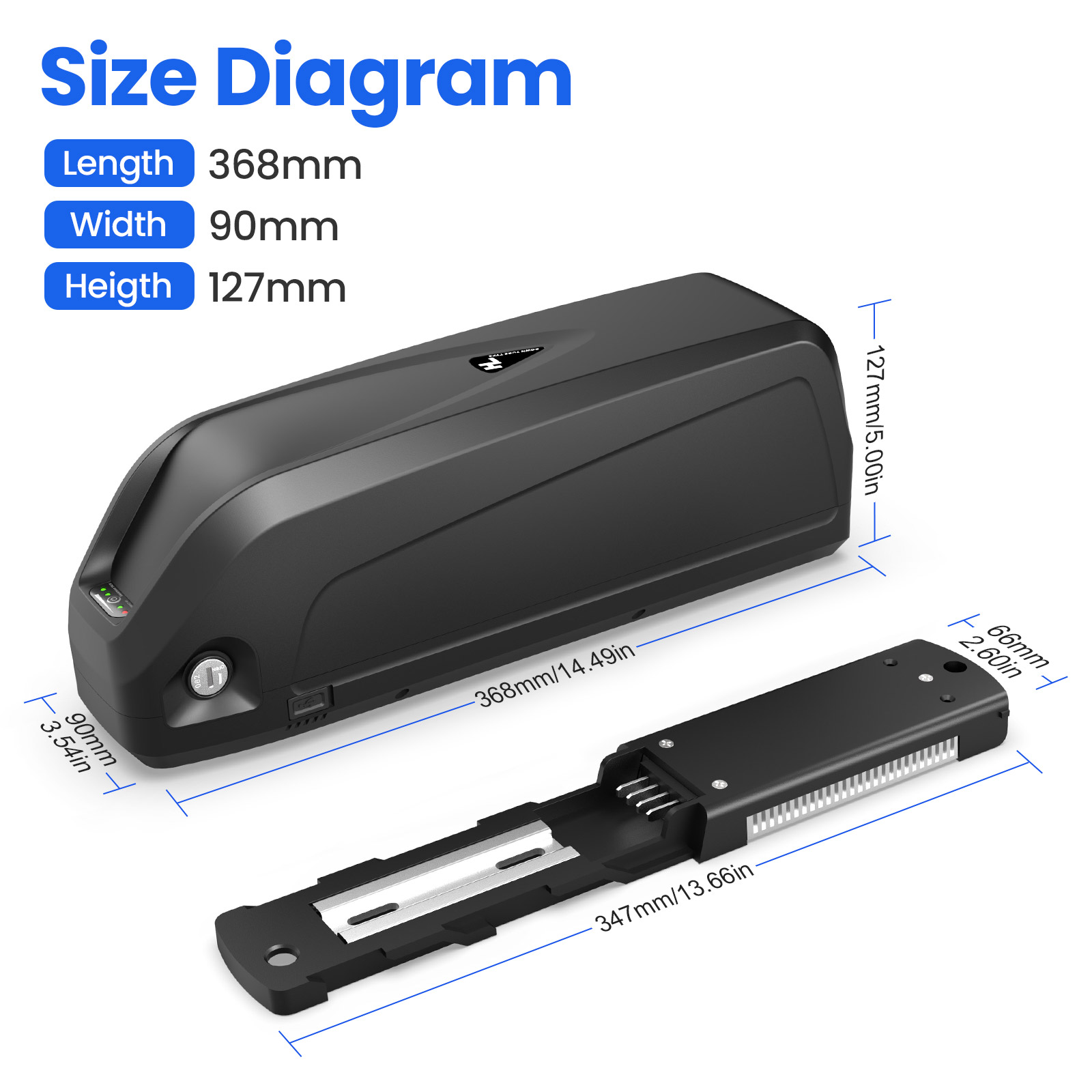 Batería para Bicicleta Eléctri - Ebike Battery 48V 20Ah Hailong reseña y precio