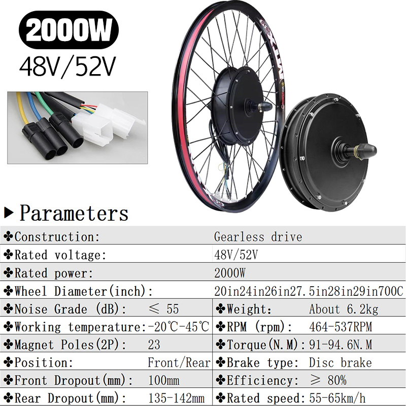 Nuevo Kit de Conversión para B - 72V 5000W Hub Motor Kit reseña y precio