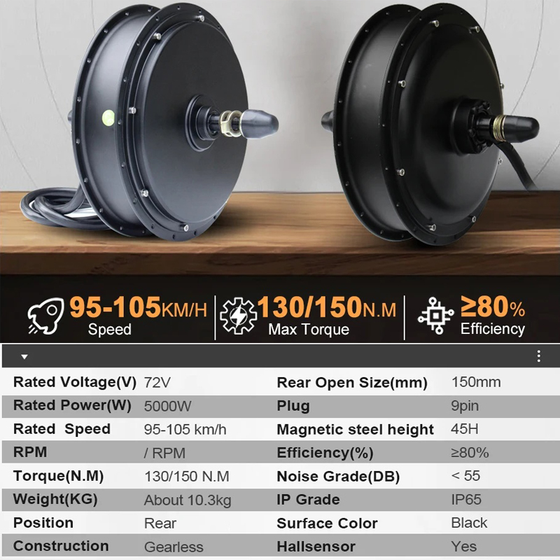Nuevo Kit de Conversión para B - 72V 5000W Hub Motor Kit reseña y precio
