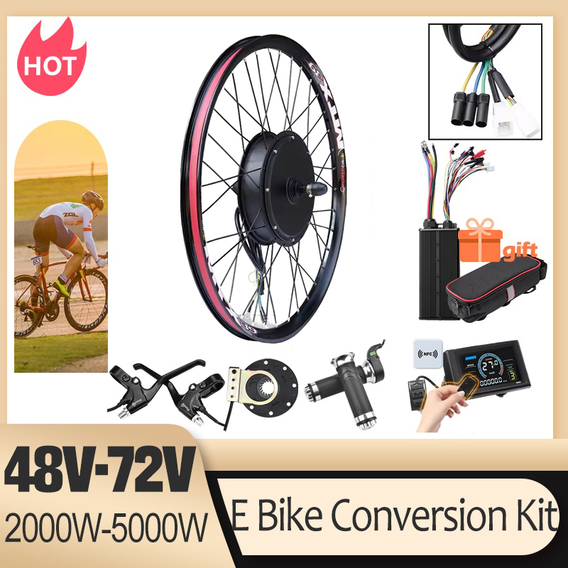 Kit de conversión de bicicleta - 72V 5000W Hub Motor Kit reseña y precio