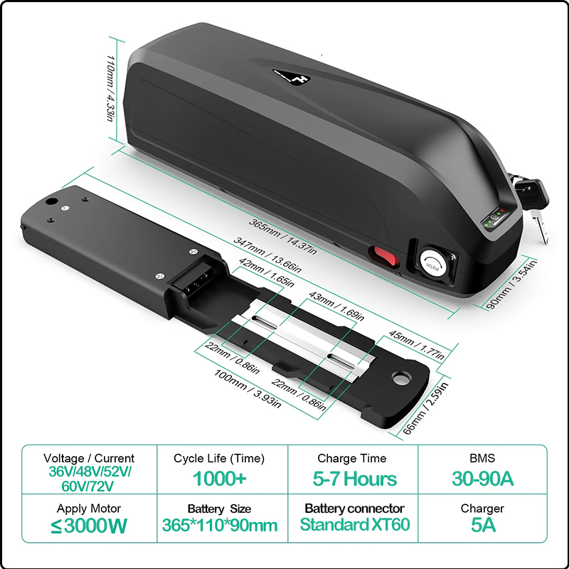 Batería de bicicleta eléctrica - Electric Bicycle Battery 72V 30Ah reseña y precio