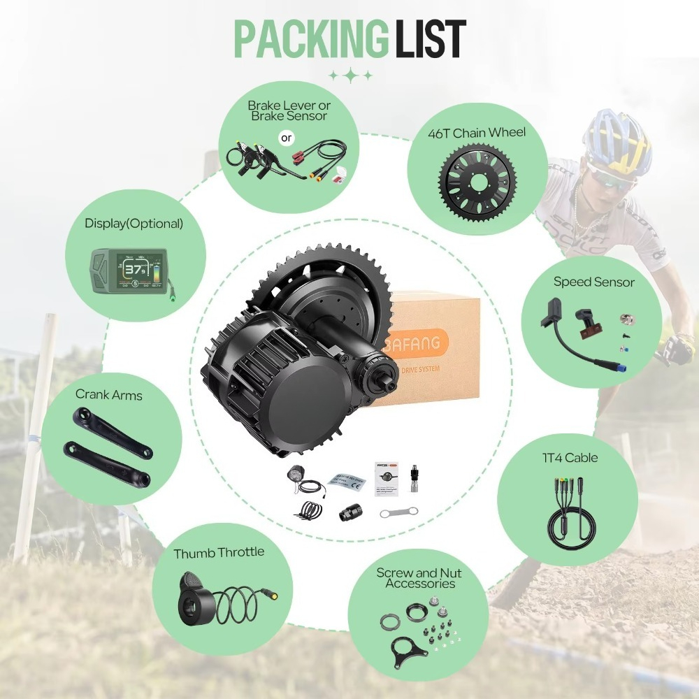 BBSHD 48v 52v 1000W Kit de con - Mid Drive Motor Kit 52V 1000W reseña y precio