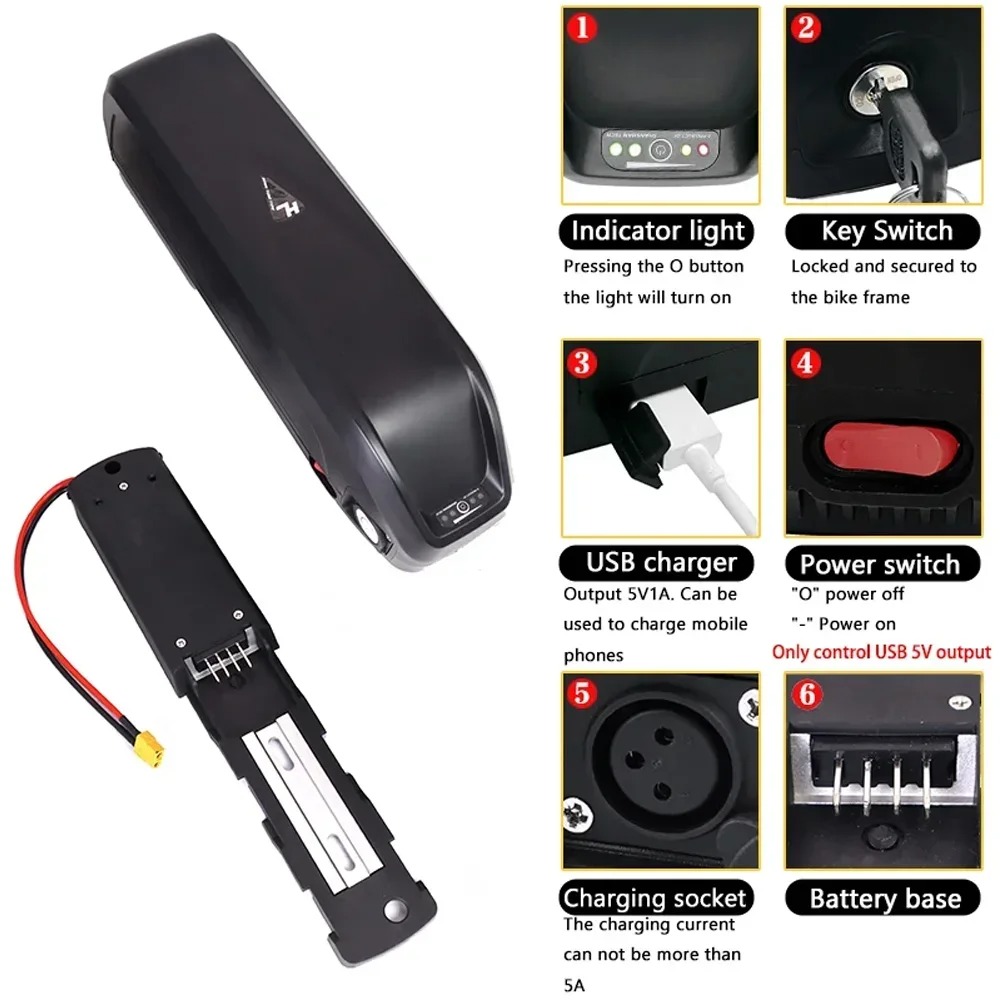 Nueva batería Hailong de 36V 4 - Ebike Battery 48V 20Ah Hailong reseña y precio