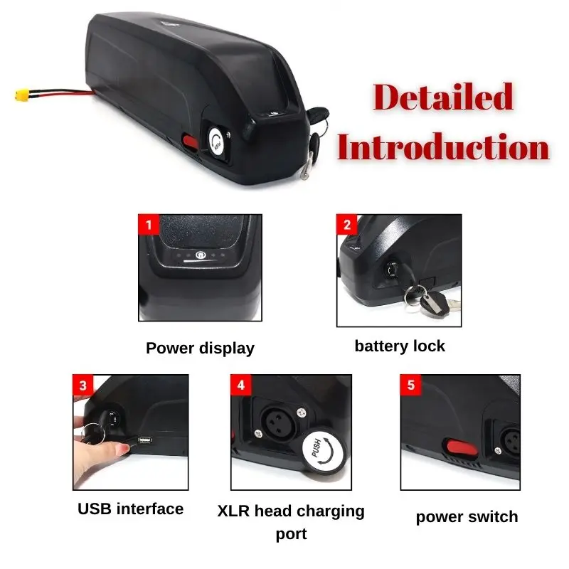 Batería Hailong de 36V 48V 52V - Ebike Battery 48V 20Ah Hailong reseña y precio