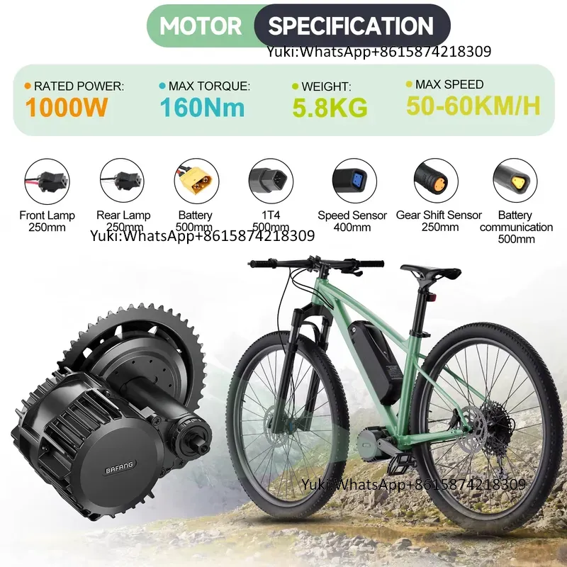 Motor de Accionamiento Central - Mid Drive Motor Kit 52V 1000W reseña y precio