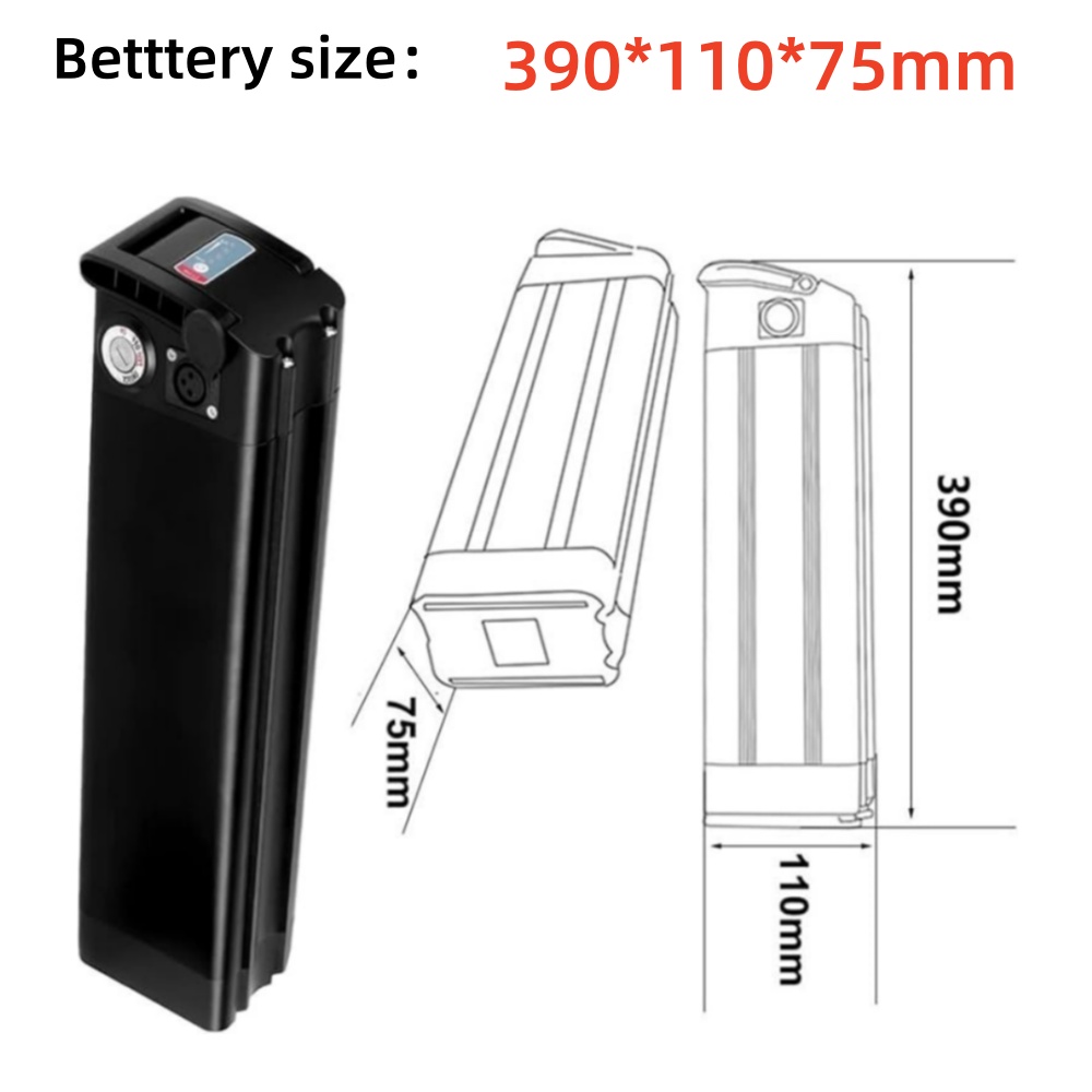 Batería de 36V/48V 15Ah 20Ah,  - Ebike Battery 48V 20Ah Hailong reseña y precio